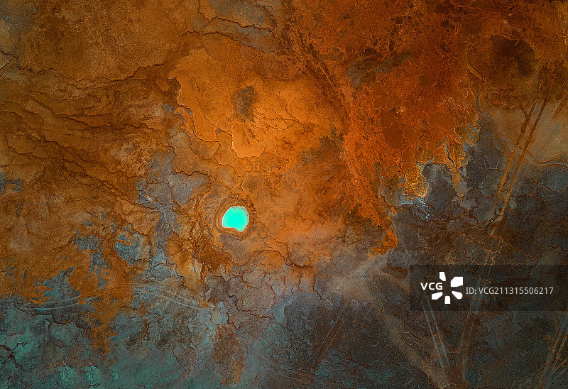 青海省翡翠湖航拍视角图片素材