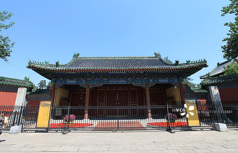 北京历代帝王庙（俗称帝王庙）大门图片素材