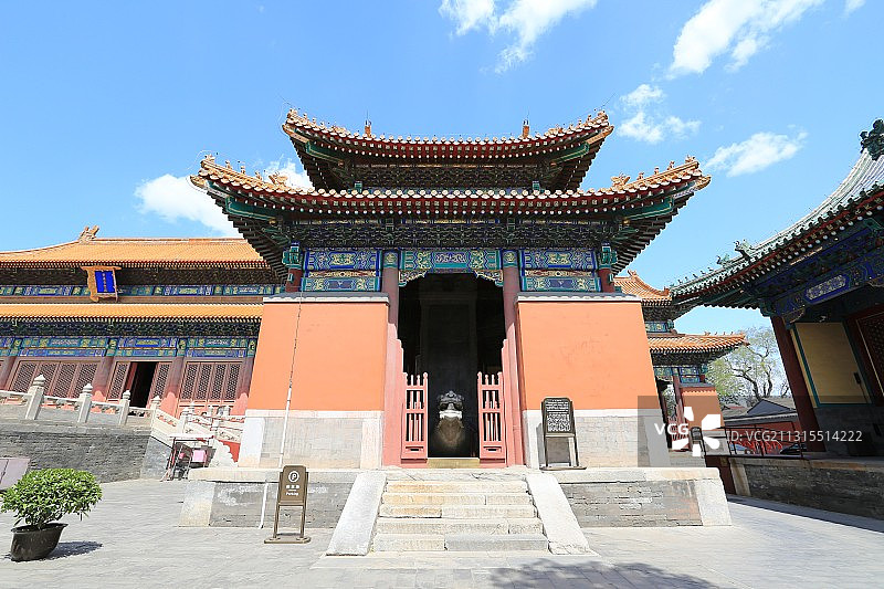 北京历代帝王庙（俗称帝王庙）东南碑亭图片素材