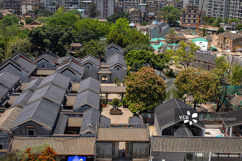目的地-佛山景点-梁园图片素材