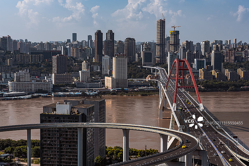 天堑变通途•菜园坝长江大桥图片素材