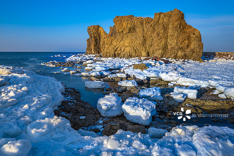 辽宁大连-瓦房店北海村-将军石景区图片素材