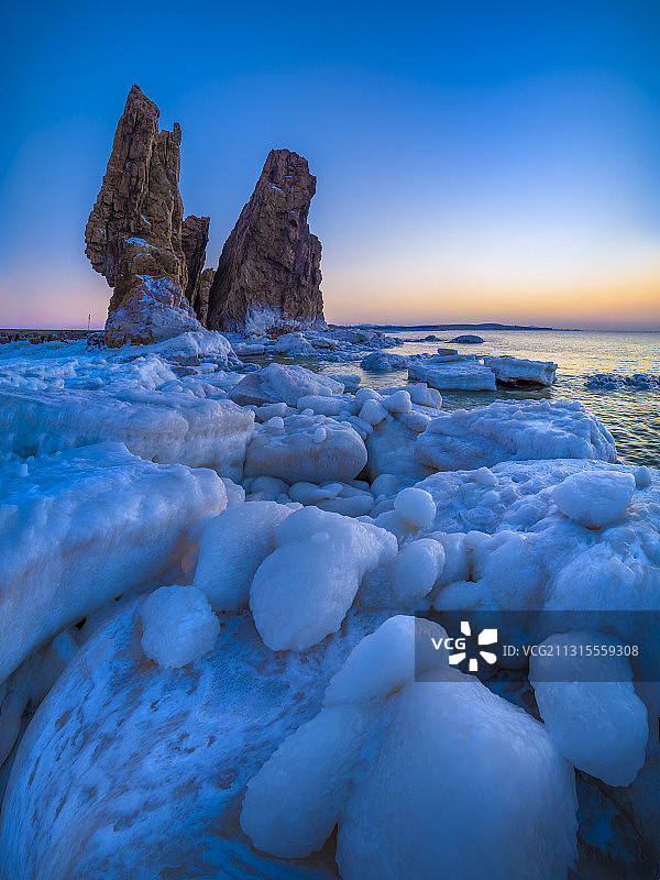 辽宁大连-瓦房店北海村-将军石景区图片素材