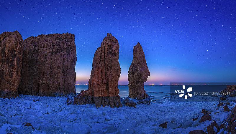 辽宁大连-瓦房店北海村-将军石景区图片素材