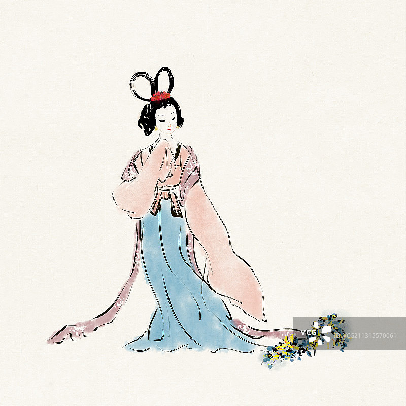 仕女图图片素材