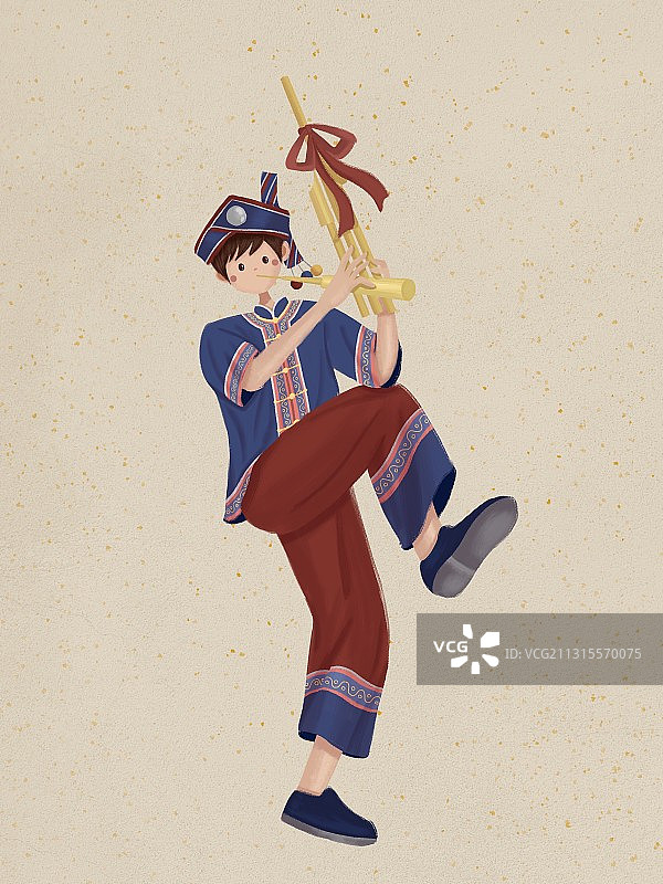 苗族小伙图片素材