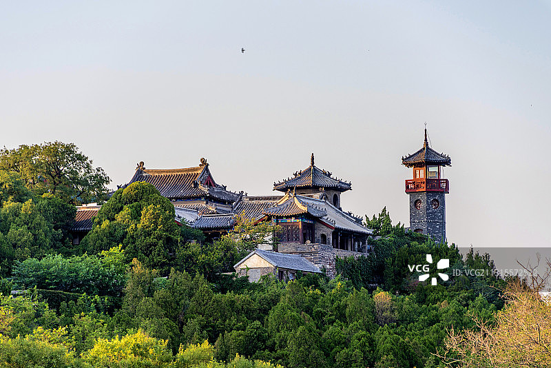 中国山东烟台蓬莱阁旅游景区图片素材