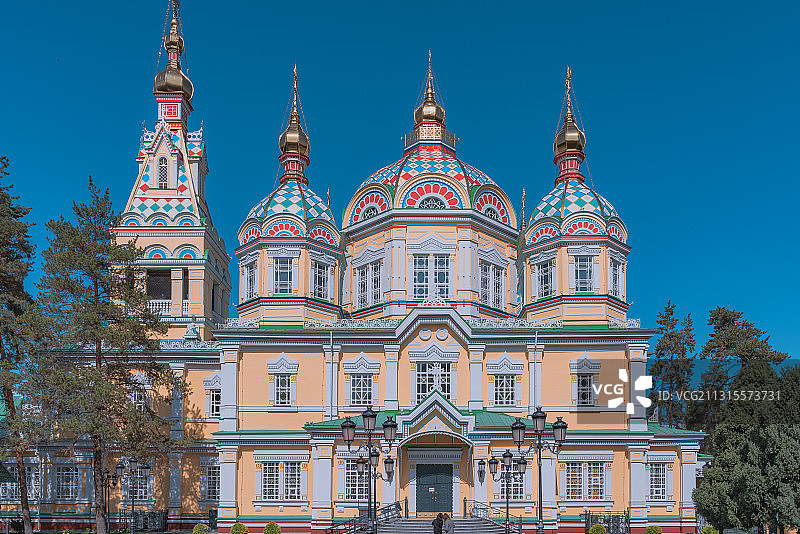 阿拉木图：升天大教堂图片素材