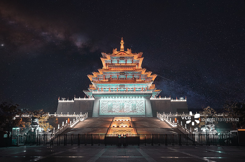 陕西咸阳市渭清楼图片素材