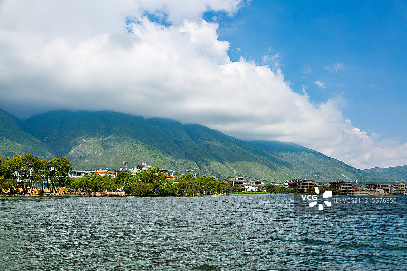 云南省大理白族自治州洱海图片素材