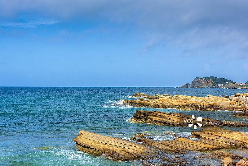 中国台湾新北瑞芳八斗子海景图片素材