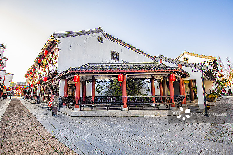 南京金陵高淳老街古建筑风光图片素材