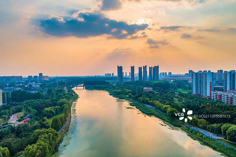 漯河市沙澧河风光图片素材