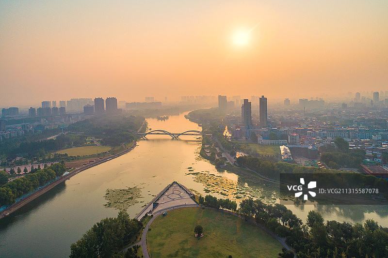 漯河市沙澧河风光图片素材