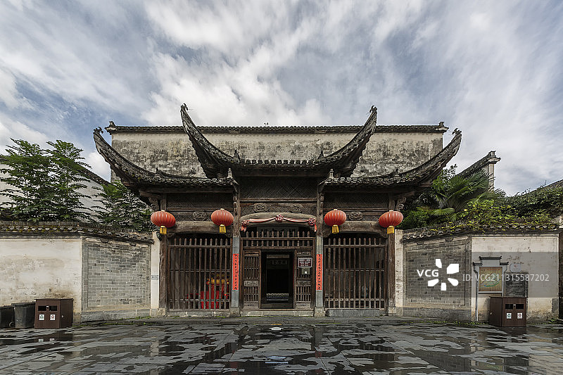 西递敬爱堂图片素材