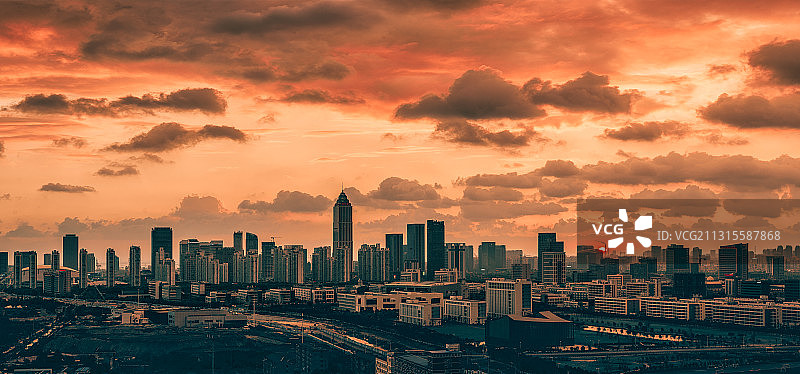 通城日落图片素材