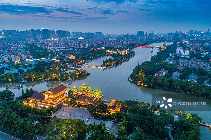 濠河博物馆图片素材