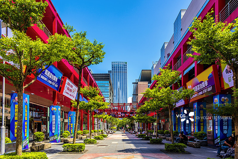 中国台湾台北信义威秀商圈图片素材
