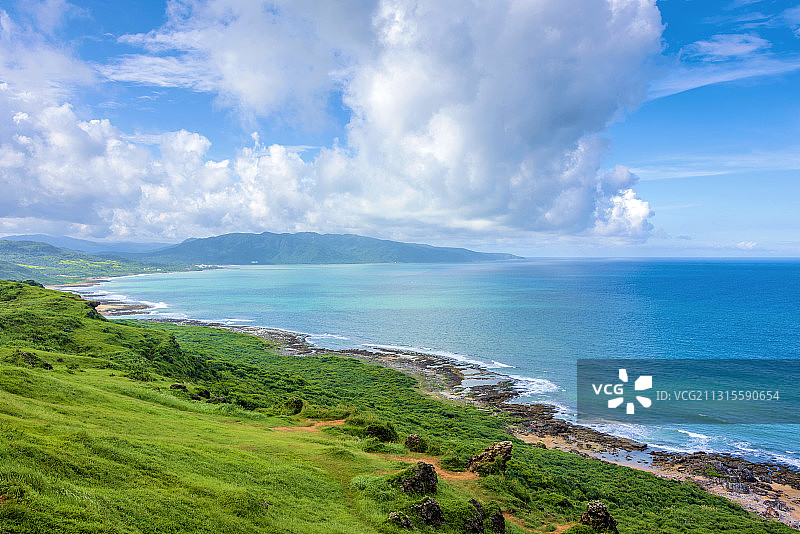 中国台湾屏东垦丁龙磐公园海景风光图片素材