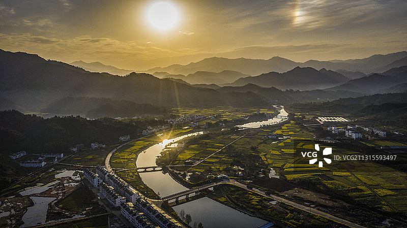 江西婺源江湾景区图片素材