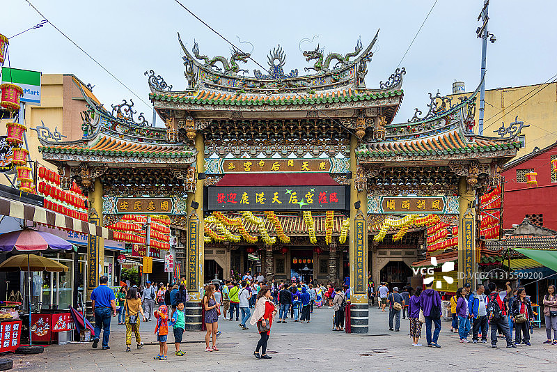 中国台湾彰化鹿港小镇天后宫图片素材