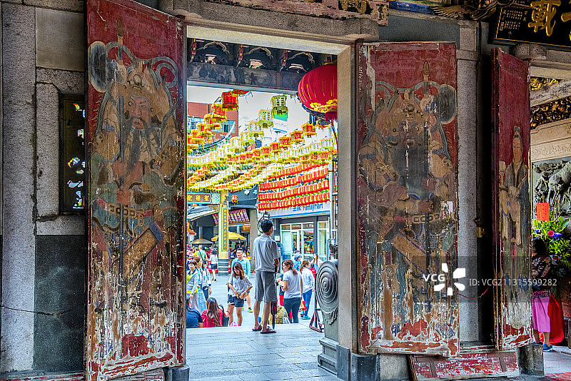 中国台湾彰化鹿港小镇天后宫图片素材