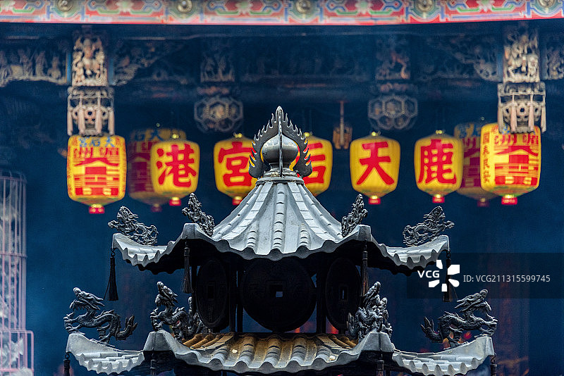 中国台湾彰化鹿港小镇天后宫图片素材