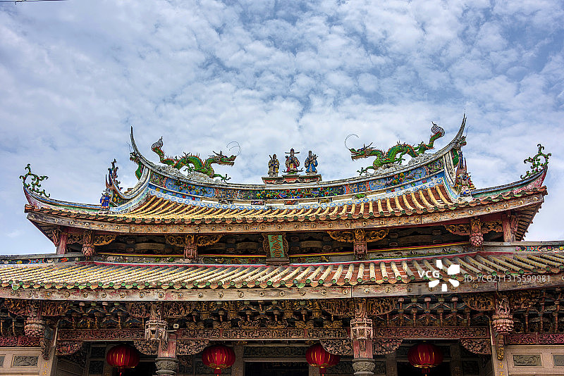 中国台湾彰化鹿港小镇天后宫图片素材