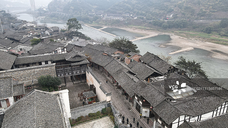 贵州省遵义市习水县土城古镇风光图片素材