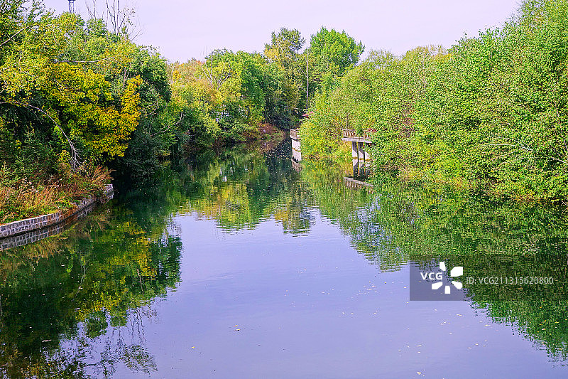 长白山林区二道白河风光图片素材