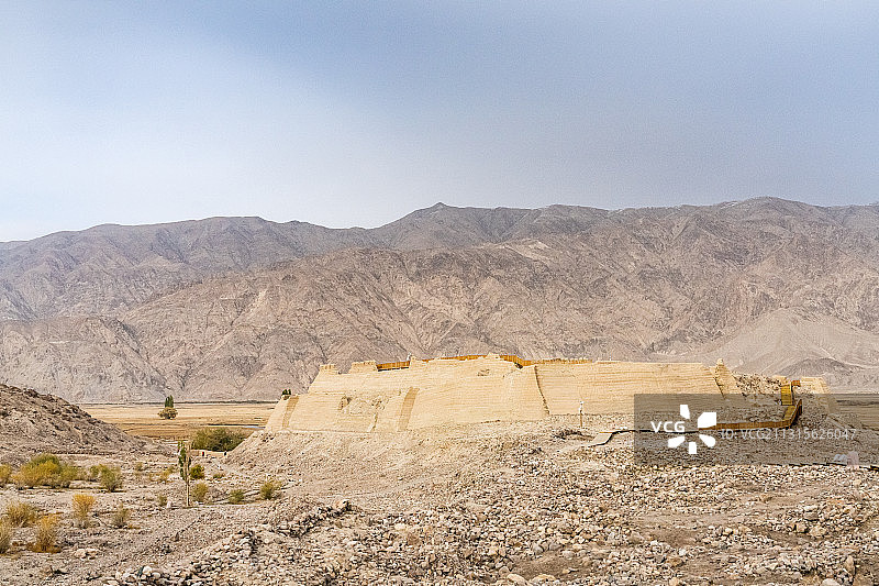 新疆喀什地区塔什库尔干塔吉克自治县帕米尔旅游景区石头城遗址图片素材