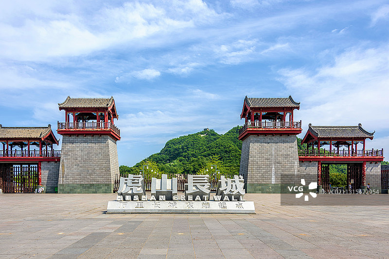 中国辽宁丹东虎山长城风景区图片素材