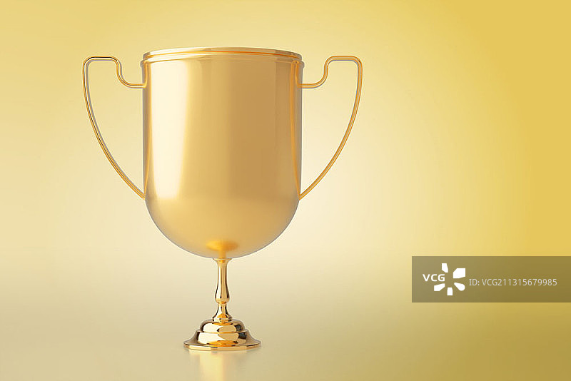 金色奖杯3D渲染图片素材