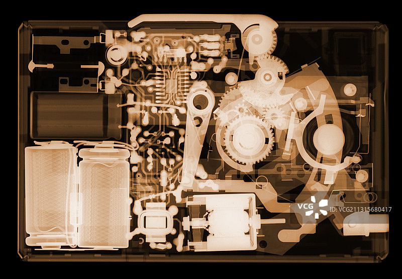 柯达胶片相机的X光片图片素材