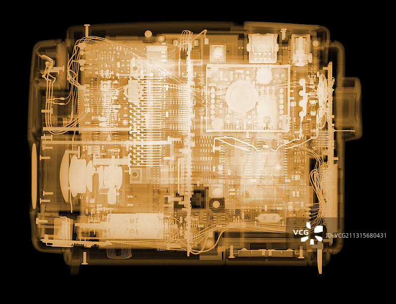 柯达早期数码相机的X光片图片素材