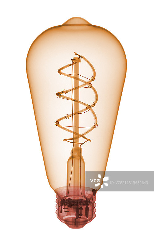 LED灯泡的X光片图片素材