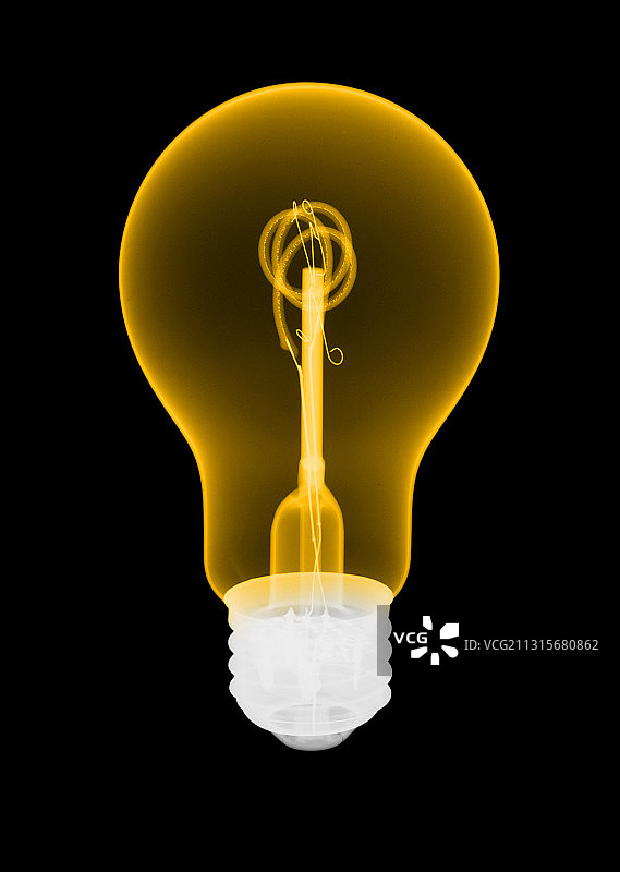 LED灯泡的X光片图片素材