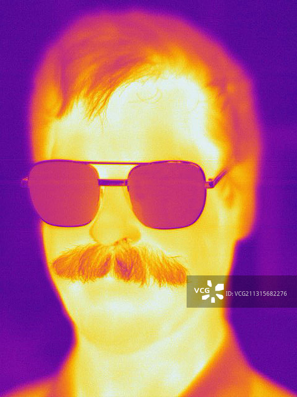 男人的热成像图图片素材