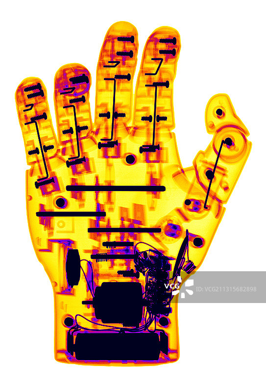 玩具机械手X光图片素材
