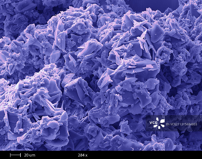可卡因裂缝，扫描电镜图片素材