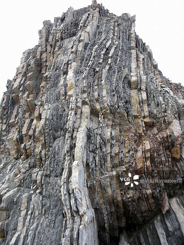 垂直沉积地层图片素材