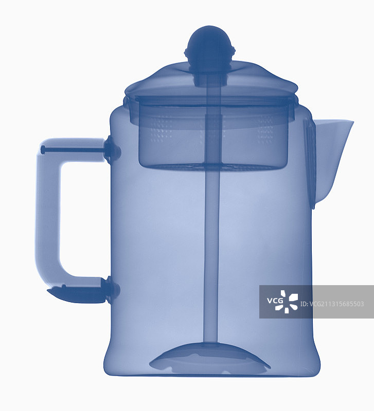 滤咖啡器，X光图片素材
