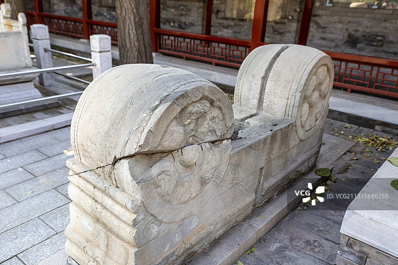 北京五塔寺（真觉寺，北京石刻艺术博物馆）抱鼓石图片素材
