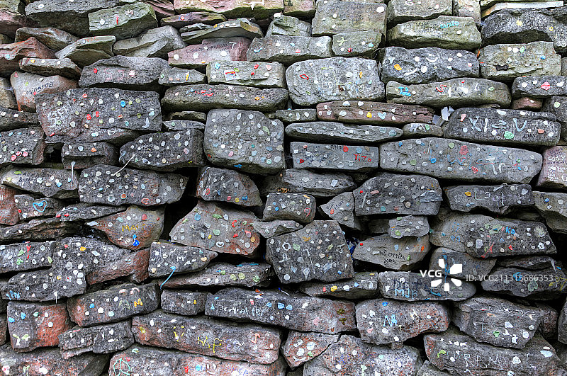 泡泡糖墙图片素材