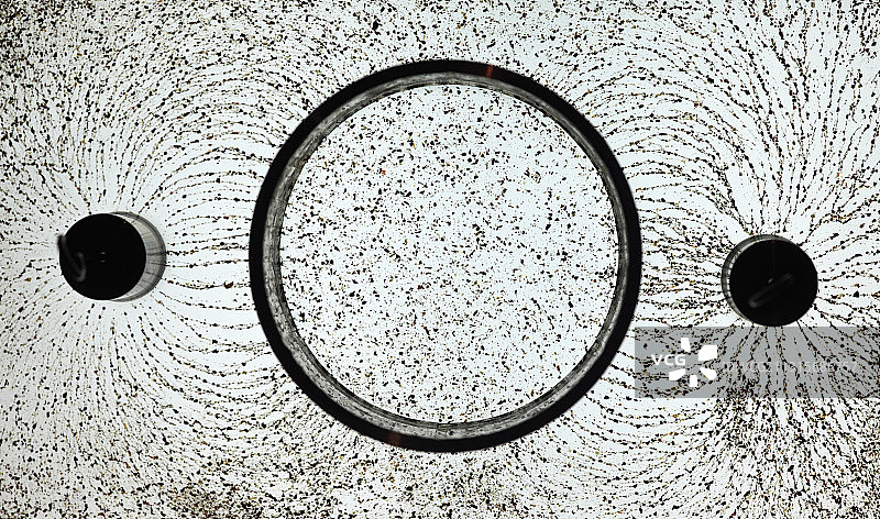 静电场线和法拉第笼图片素材