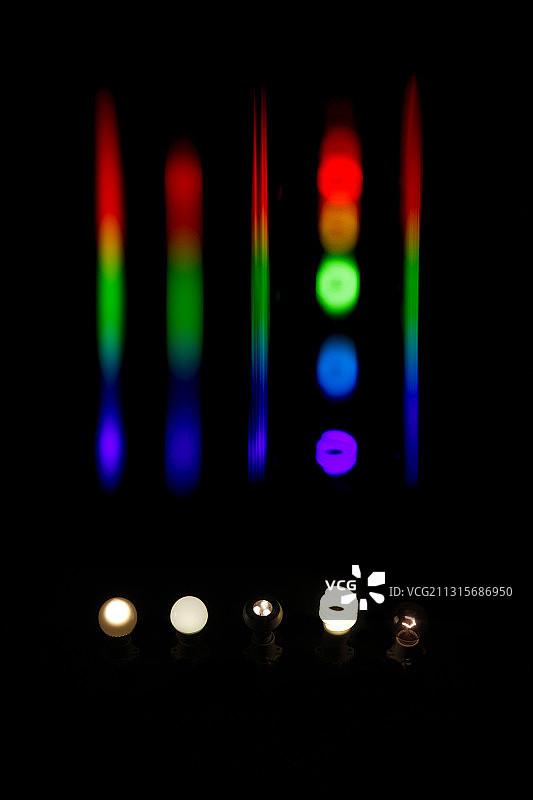 节能灯的光谱图片素材