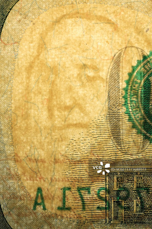 美元百元钞票防伪特征，第5张，共17张图片素材