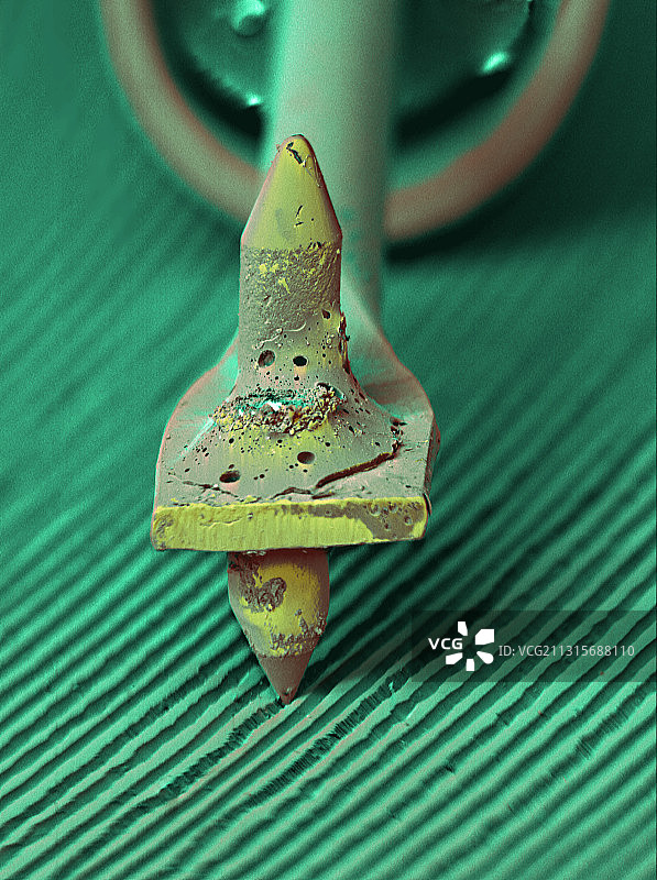 唱片针，扫描电子显微镜图片素材