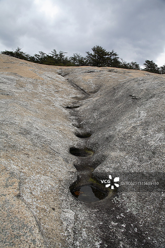 水侵蚀的河道图片素材