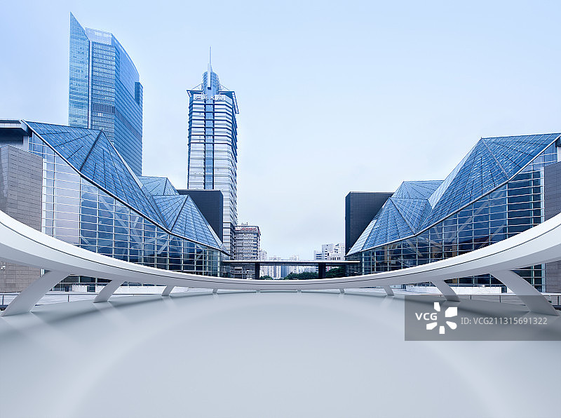 深圳城市建筑和地砖展台图片素材